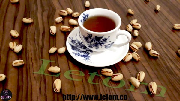 Organic Iranian pistachio with black tea