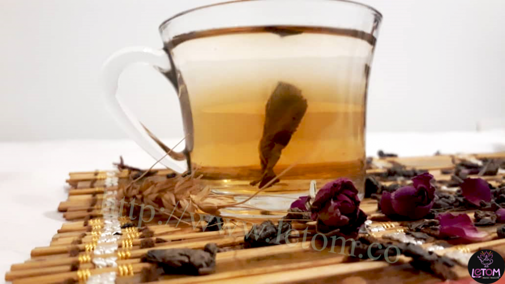 The best organic green tea with damask rose