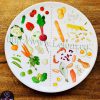 A plate of vegetable painting for weight loss