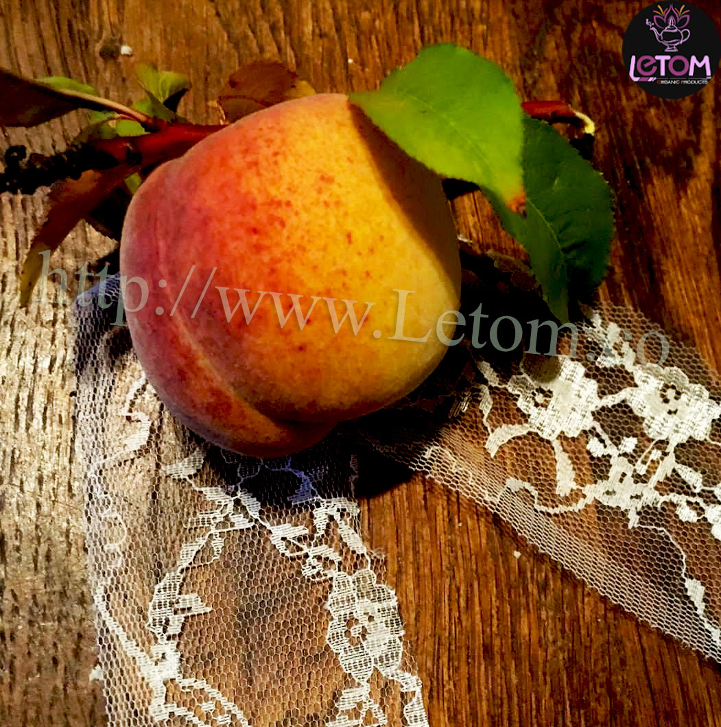 peach on the table
