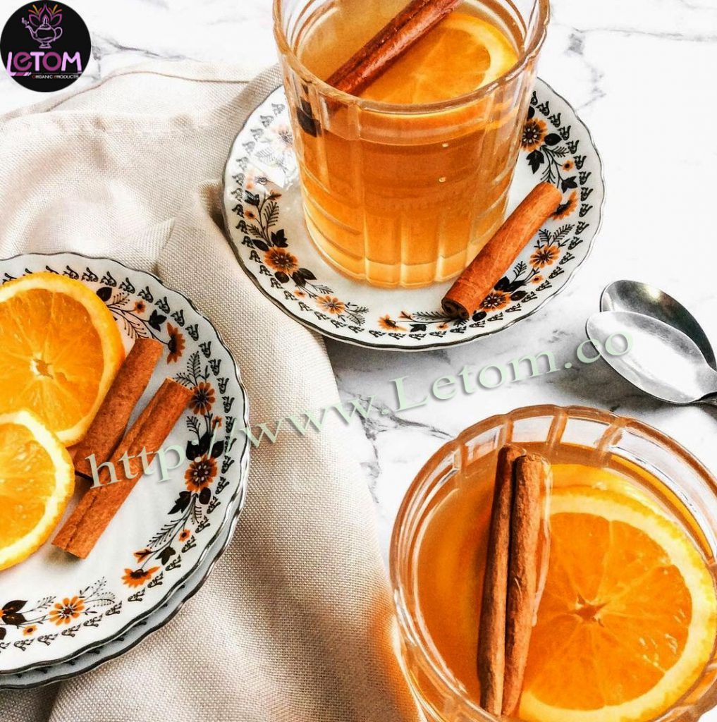 Two cups of orange and cinnamon tea to prevent weight gain