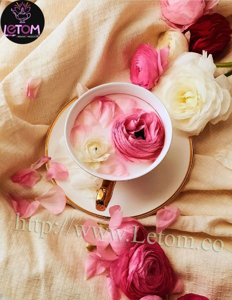 Photo of a cup of rose tea